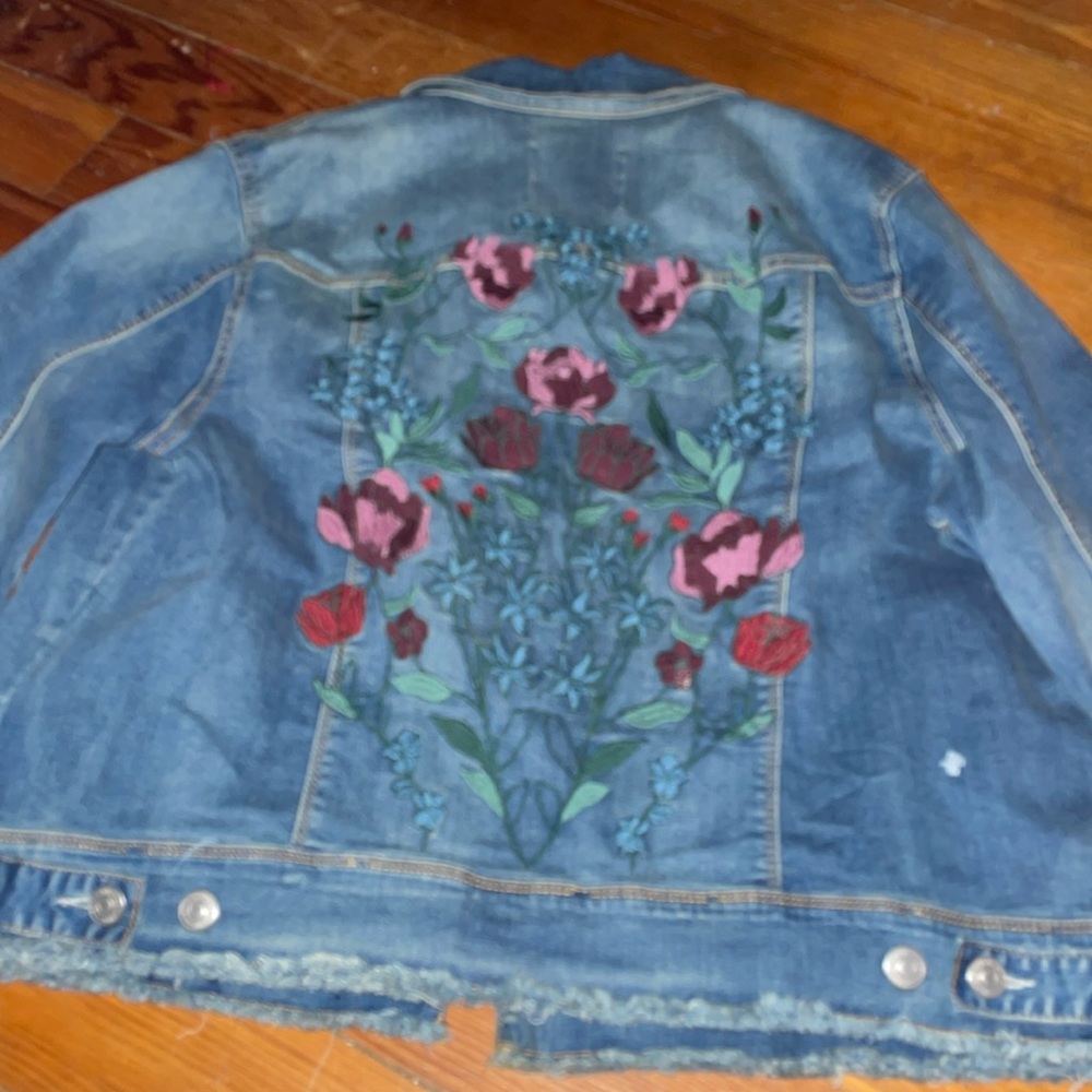Nine West stretch denim jacket size xl